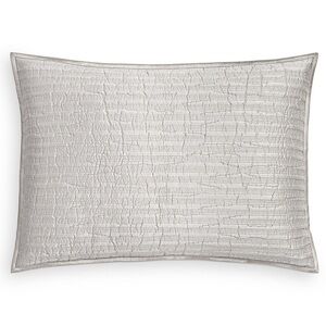 Hotel Collection Silverwood Silver Quilted KING Sham ONE SHAM